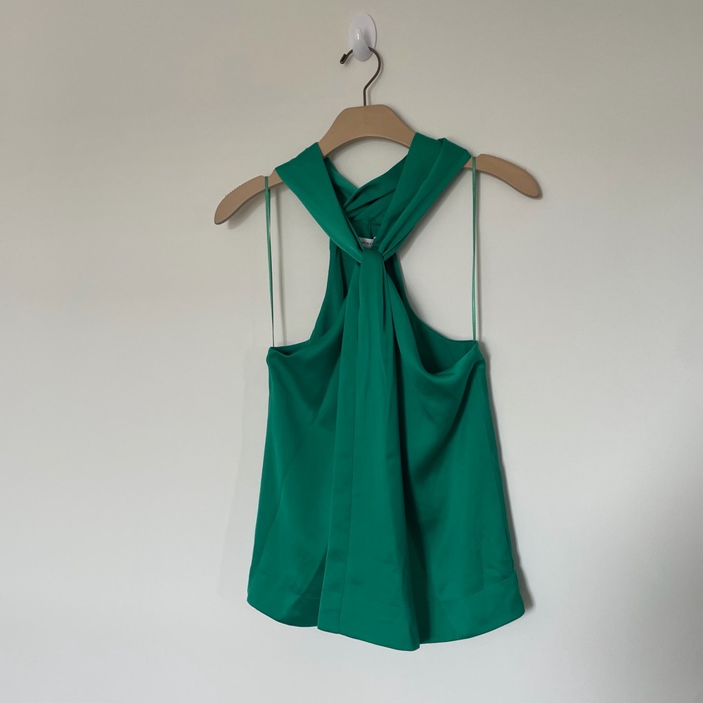 Rebecca Minkoff Vibrant Green Halter Blouse